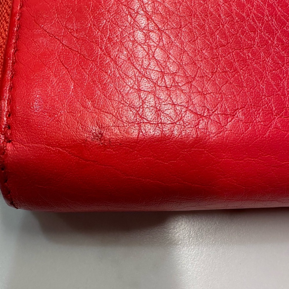 Gucci Red Coral Soho Interlocking GG Leather Zip Around Wallet + Gucci Dusty - Picture 14 of 16